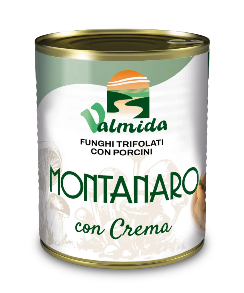 Funghi trifolati Montanaro Valmida in latta da 780 g