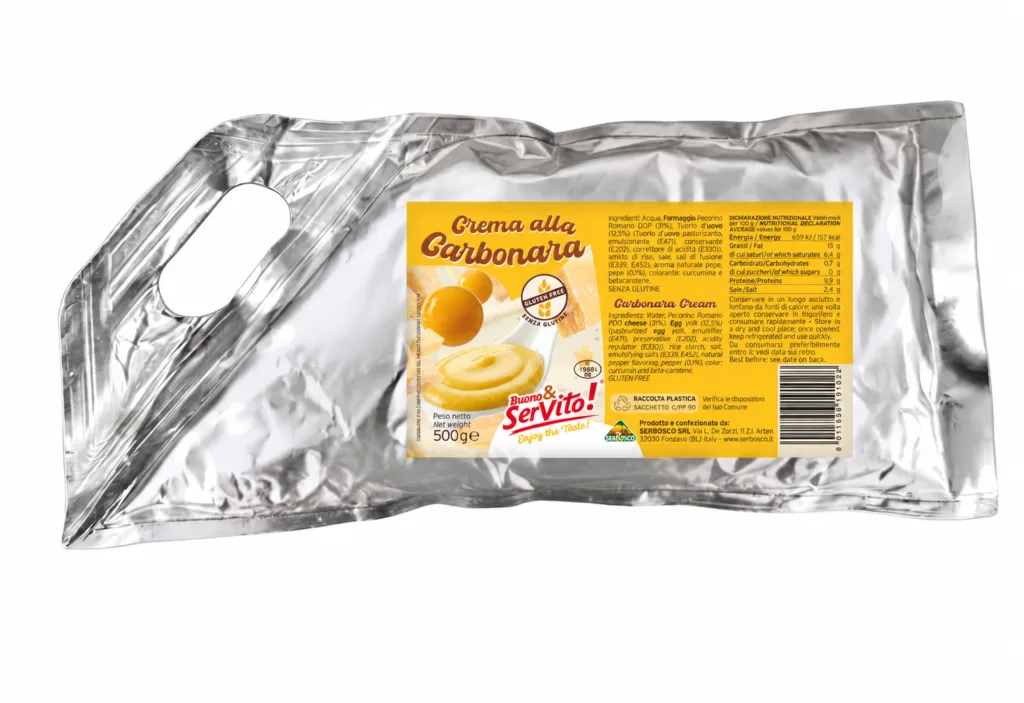 CREMA ALLA CARBONARA in sac à poche da 500g